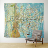Vincent van Gogh - Pink Peach Tree in Blossom Wandkleed (In Situ (horizontaal))
