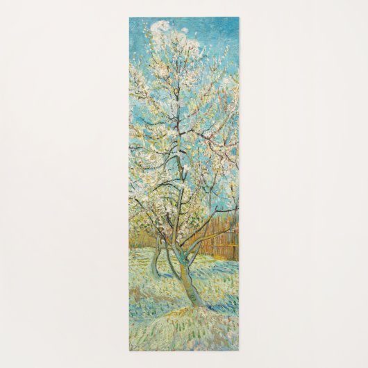 Vincent van Gogh - Pink Peach Tree in Blossom Yogamat (Achterkant)