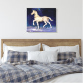 Vincent van Gogh - Plaster Statuette of a Horse Canvas Afdruk (Insitu (Slaapkamer))
