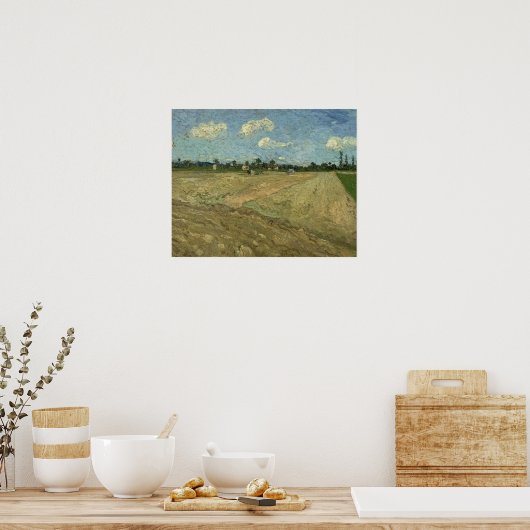 Vincent van Gogh - Plowed Fields Poster (Keuken)