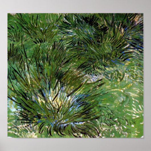 Vincent Van Gogh - Plukken Gras Fijne Kunst Poster (Voorkant)