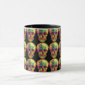 Vincent Van Gogh - Pop Art Halloween Schedel Mok (Midden)