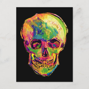 Vincent Van Gogh - Pop Art Halloween Skull Briefkaart
