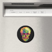 Vincent Van Gogh - Pop Art Halloween Skull Magneet (Insitu (Vaatwasser))