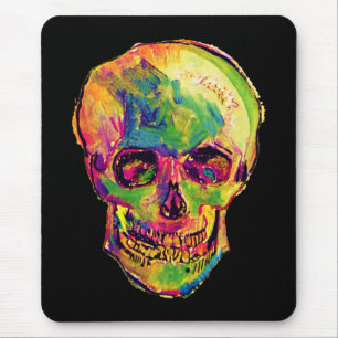 Vincent Van Gogh - Pop Art Halloween Skull Muismat