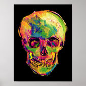 Vincent Van Gogh - Pop Art Halloween Skull Poster (Voorkant)
