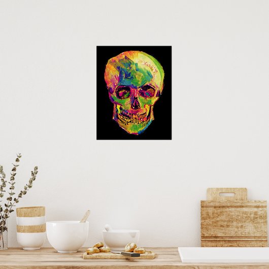 Vincent Van Gogh - Pop Art Halloween Skull Poster (Keuken)