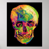 Vincent Van Gogh - Pop Art Halloween Skull Poster (Voorkant)