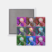Vincent van Gogh Pop Art Magneet (Voorkant / Achterkant)
