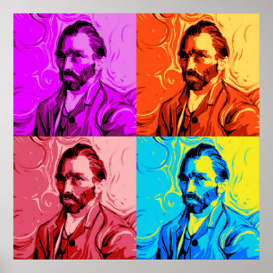 Vincent Van Gogh Pop Art Poster