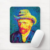 Vincent van Gogh - Pop Art Self Portret met Pet Muismat (Met muis)