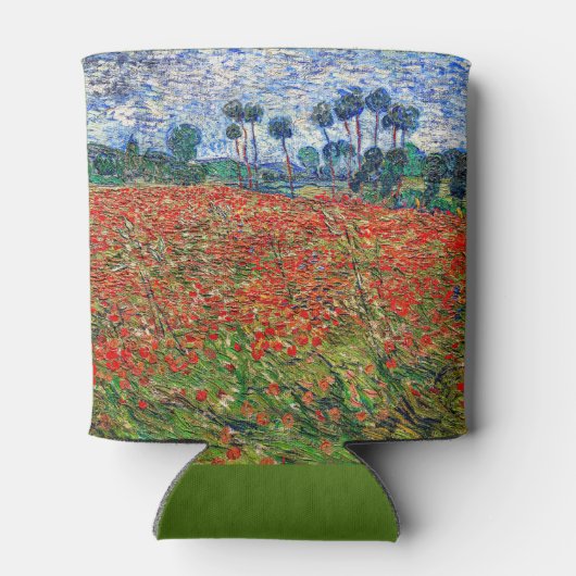 Vincent van Gogh - Poppy Field Blikjeskoeler (Achterkant)