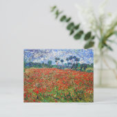 Vincent van Gogh - Poppy Field Briefkaart (Staand voorkant)