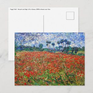 Vincent van Gogh - Poppy Field Briefkaart