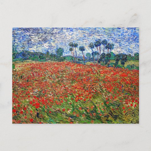 Vincent van Gogh - Poppy Field Briefkaart (Voorkant)