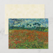 Vincent Van Gogh Poppy Field Briefkaart (Voorkant / Achterkant)