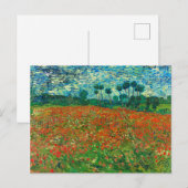 Vincent Van Gogh Poppy Field Fine Art Briefkaart (Voorkant / Achterkant)