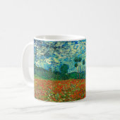 Vincent Van Gogh Poppy Field Fine Art Koffiemok (Voorkant links)