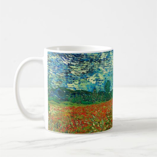 Vincent Van Gogh Poppy Field Fine Art Koffiemok (Links)