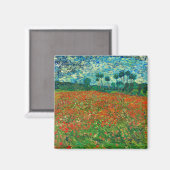Vincent Van Gogh Poppy Field Fine Art Magneet (Voorkant / Achterkant)