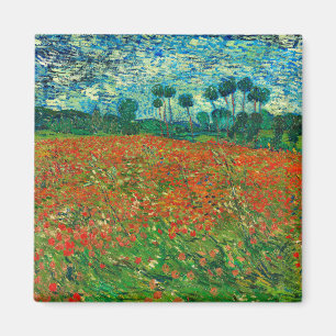 Vincent Van Gogh Poppy Field Fine Art Magneet