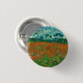 Vincent Van Gogh Poppy Field Fine Art Ronde Button 3,2 Cm (Voorkant /achterkant)