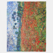 Vincent van Gogh - Poppy Field Fleece Deken (Voorkant)