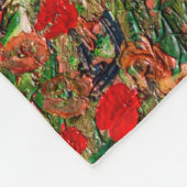 Vincent van Gogh - Poppy Field Fleece Deken (Hoek)