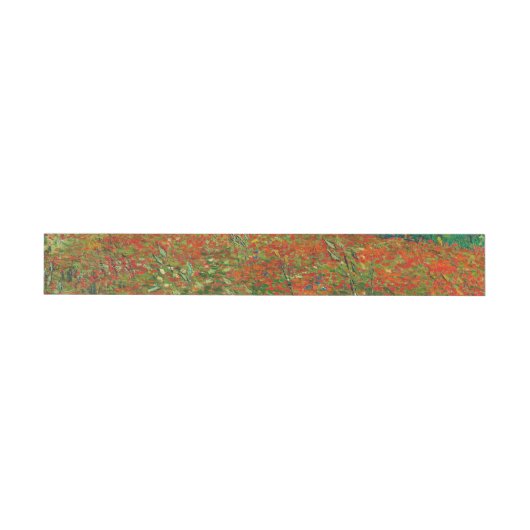 Vincent Van Gogh Poppy Field Floral  Art Adreslabel Wikkel (Individueel)