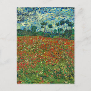 Vincent Van Gogh Poppy Field Floral Art Briefkaart