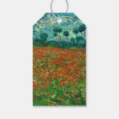 Vincent Van Gogh Poppy Field Floral  Art Cadeaulabel (Achterkant)