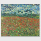Vincent Van Gogh Poppy Field Floral  Art Cadeaupapier (Vlak)