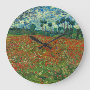 Vincent Van Gogh Poppy Field Floral Art Grote Klok