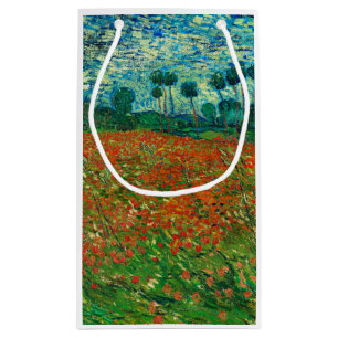 Vincent Van Gogh Poppy Field Floral  Art Klein Cadeauzakje
