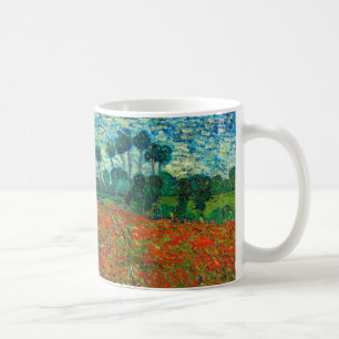 Vincent Van Gogh Poppy Field Floral  Art Koffiemok