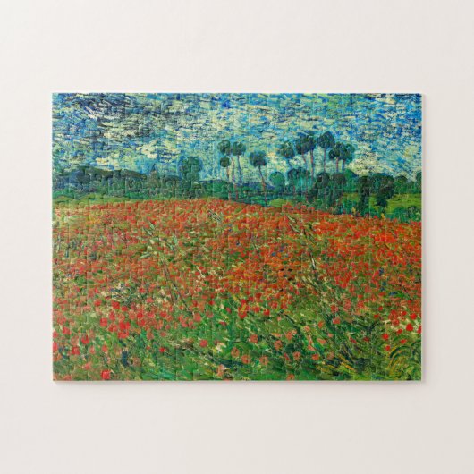 Vincent Van Gogh Poppy Field Floral  Art Legpuzzel (Horizontaal)