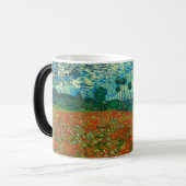 Vincent Van Gogh Poppy Field Floral Art Magische Mok (Voorkant links)