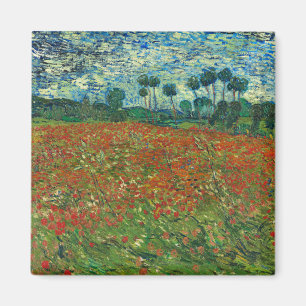 Vincent Van Gogh Poppy Field Floral  Art Magneet