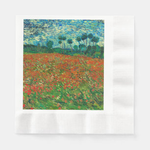 Vincent Van Gogh Poppy Field Floral  Art Servetten