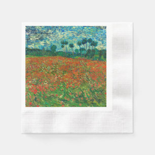 Vincent Van Gogh Poppy Field Floral Art Servetten
