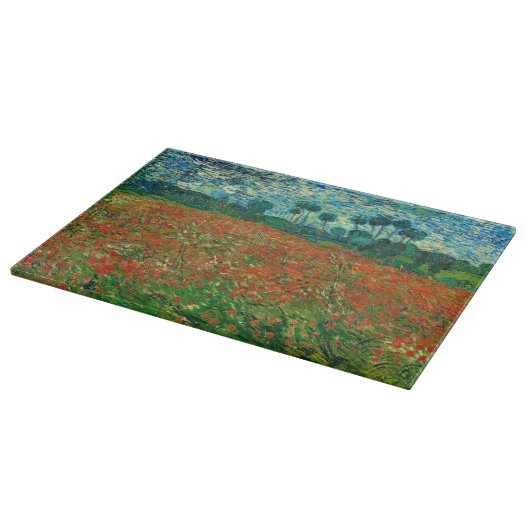 Vincent Van Gogh Poppy Field Floral  Art Snijplank (Hoek)