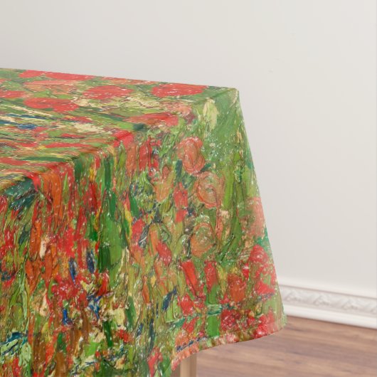 Vincent Van Gogh Poppy Field Floral  Art Tafelkleed (Voorbeeld)
