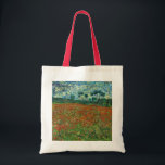 Vincent Van Gogh Poppy Field Floral  Art Tote Bag<br><div class="desc">Vincent Van Gogh Poppy Field Floral Fine Art Vincent Willem van Gogh was een schilder van de Post-Impressionist, wiens werk een verreikende invloed had op de 20e-eeuwse kunst. Zijn productie omvat portretten, zelfportretten, landschappen en nog steeds levende cypersen, bloeiende bomen, tarwevelden en zonnebloemen. Tussen 1886 en 1890 heeft Vincent van...</div>