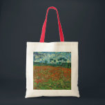 Vincent Van Gogh Poppy Field Floral  Art Tote Bag<br><div class="desc">Vincent Van Gogh Poppy Field Floral Fine Art Vincent Willem van Gogh was een schilder van de Post-Impressionist, wiens werk een verreikende invloed had op de 20e-eeuwse kunst. Zijn productie omvat portretten, zelfportretten, landschappen en nog steeds levende cypersen, bloeiende bomen, tarwevelden en zonnebloemen. Tussen 1886 en 1890 heeft Vincent van...</div>