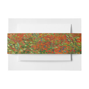 Vincent Van Gogh Poppy Field Floral  Art Uitnodigingen Wikkel