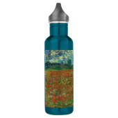 Vincent Van Gogh Poppy Field Floral  Art Waterfles (Links)