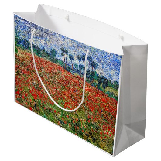 Vincent van Gogh - Poppy Field Groot Cadeauzakje (Achterkant Gekanteld)