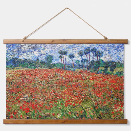 Vincent van Gogh - Poppy Field Hangend Wandkleed (Voorkant)