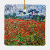 Vincent van Gogh - Poppy Field Keramisch Ornament (Achterkant)