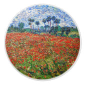 Vincent van Gogh - Poppy Field Keramische Knop (Voorkant)